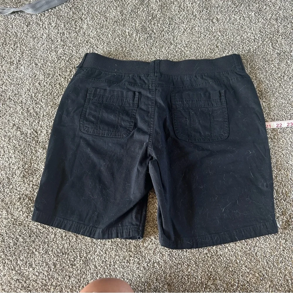 [Gloria Vanderbilt] Black Shorts w Elastic Waist